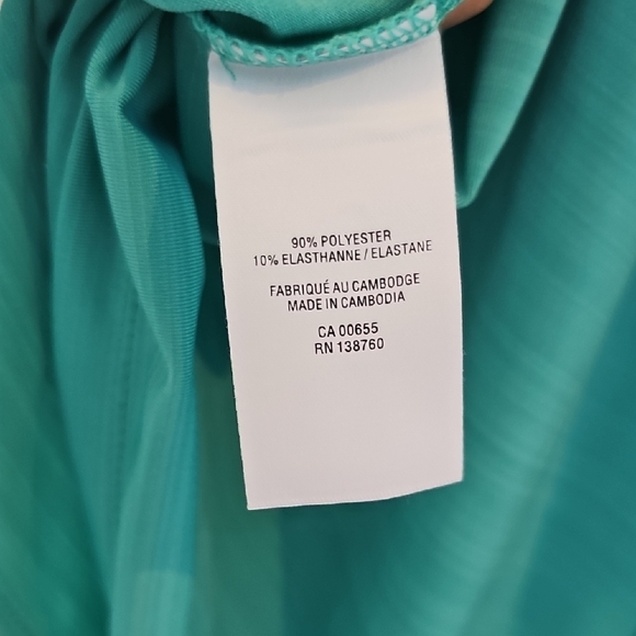 Hyba Green Sleeveless Backless Tank Top Size S - Picture 5 of 7